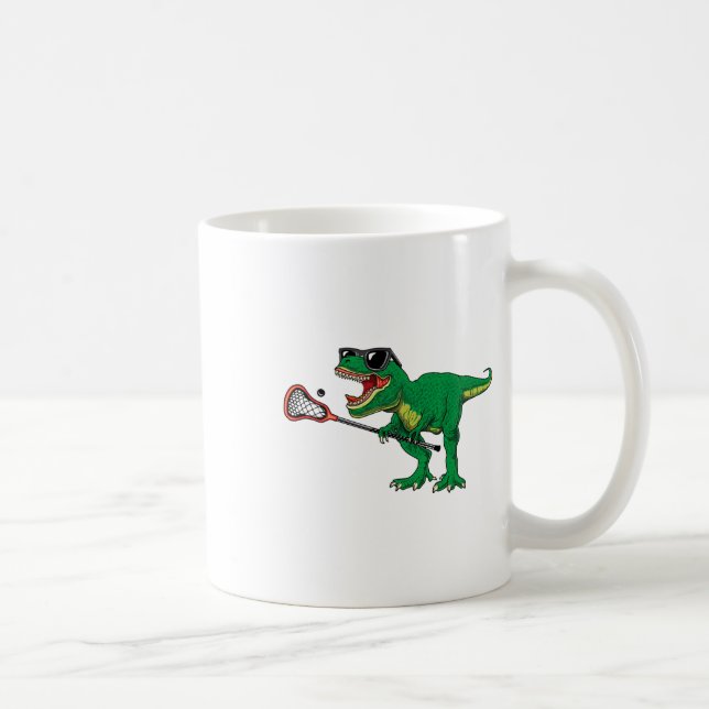 Mug Drôle T Rex Lacrosse Dinosaur Lax Boys Lacrosse Te (Droite)