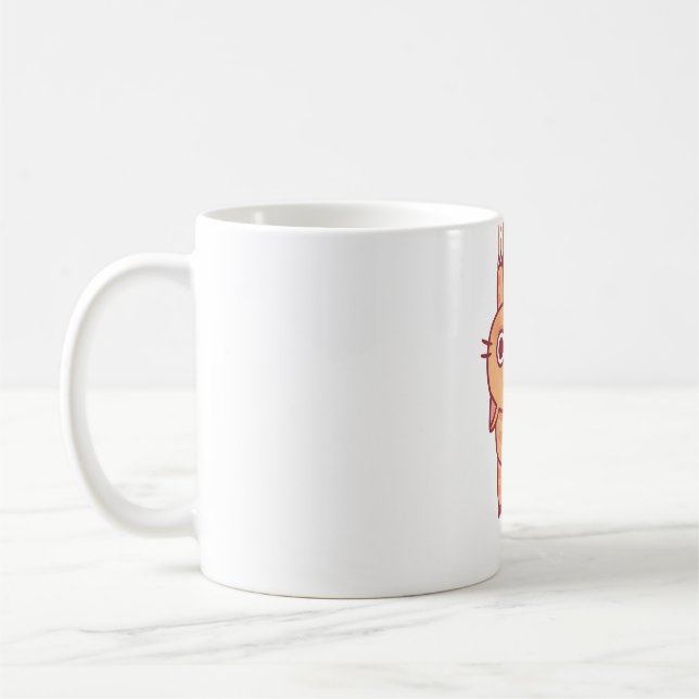 Mug Drôle Tabby Cat Utilisant Des Claws Pour S'Accroch (Gauche)