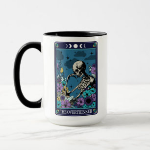 Mug Drôle Tarot La Carte Overthinker Squelette