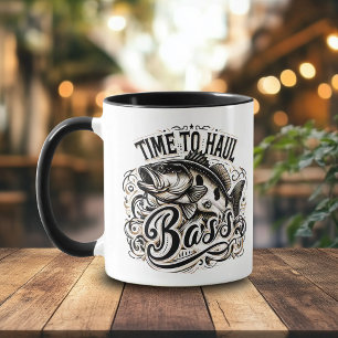 Mug Drôle temps pour Haul Bass Fishing