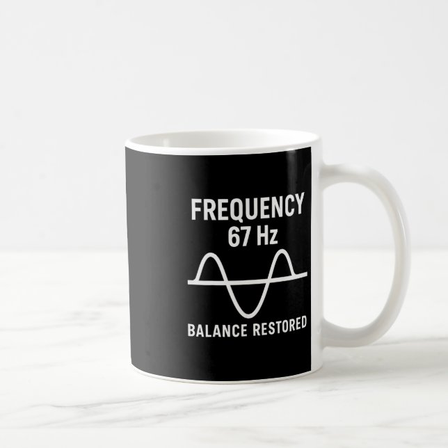 Mug Drôle tendance de mème 67 Six Sept argot Gen Alpha (Droite)