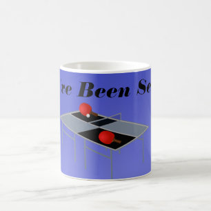 Mug Drôle Tennis De Table Bleue,