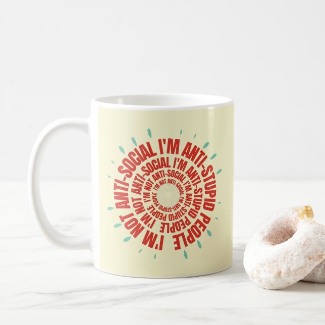 Mug Drôle Thé Sarcastique (Avec donut)