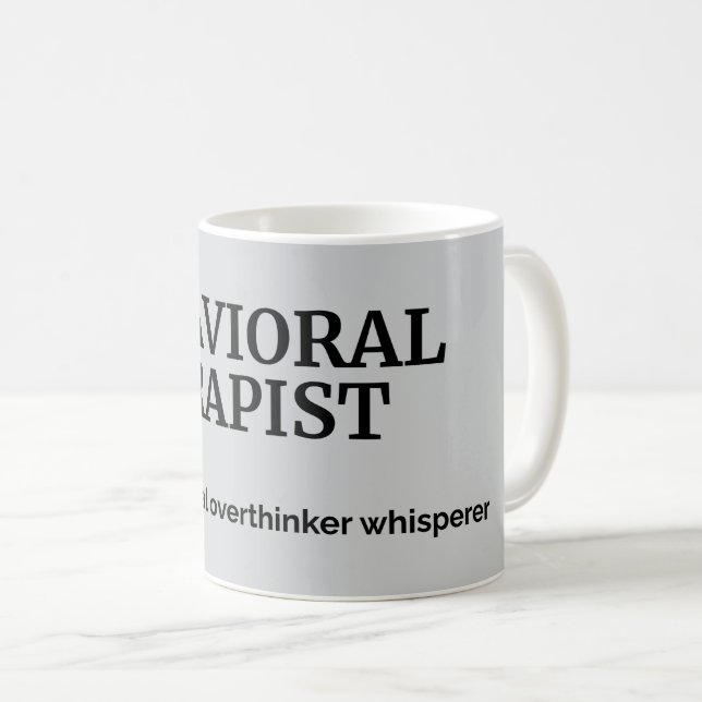 Mug Drôle Thérapeute Définition Coffee Cup (Devant droit)