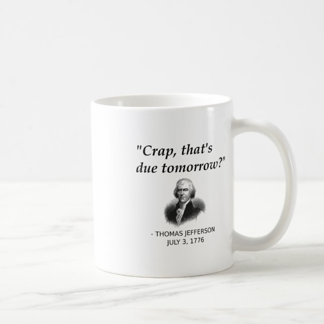 Mug Drôle Thomas Jefferson Histoire Usa Enseignant Élè (Droite)