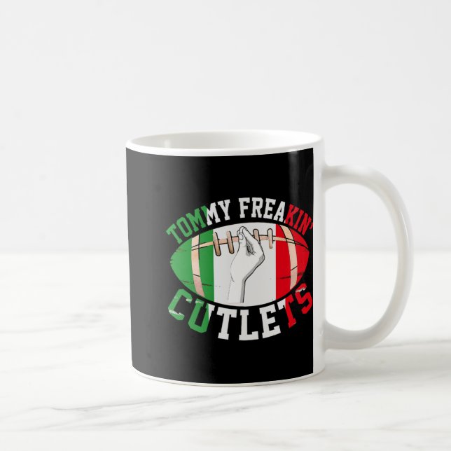Mug Drôle Tommy Freakin' Cutlets New Jersey Italie Dra (Droite)