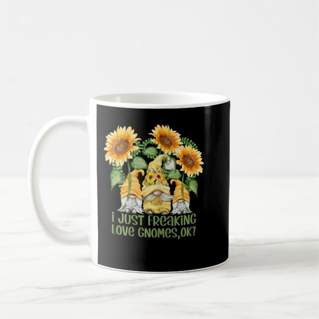 Mug Drôle Tournesol Gnome été - Je viens de freaking L (Gauche)