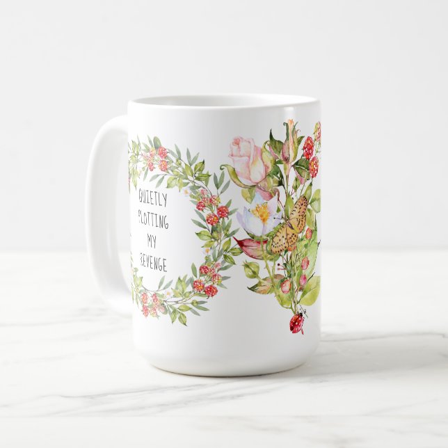 Mug Drôle | Tracer Tranquillement Ma Revanche Ou N'Imp (Devant gauche)