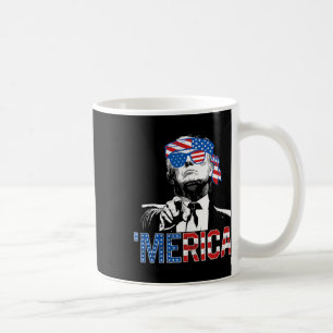 Mug Drôle Trump 4 Juillet Merica Drapeau Américain Lun