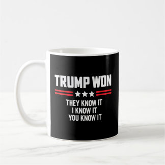 Mug Drôle-Trump-Gagnant-Ils-Le-Savoir-Le-Savoir-Le-Sav