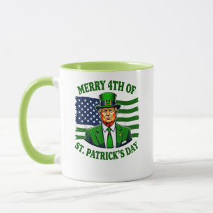 Mug Drôle Trump Joyeux 4ème De Jour de la Saint Patric