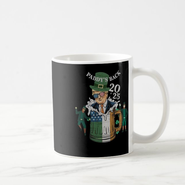 Mug Drôle Trump Paddy's Back St. Patrick Day Funny Gif (Droite)