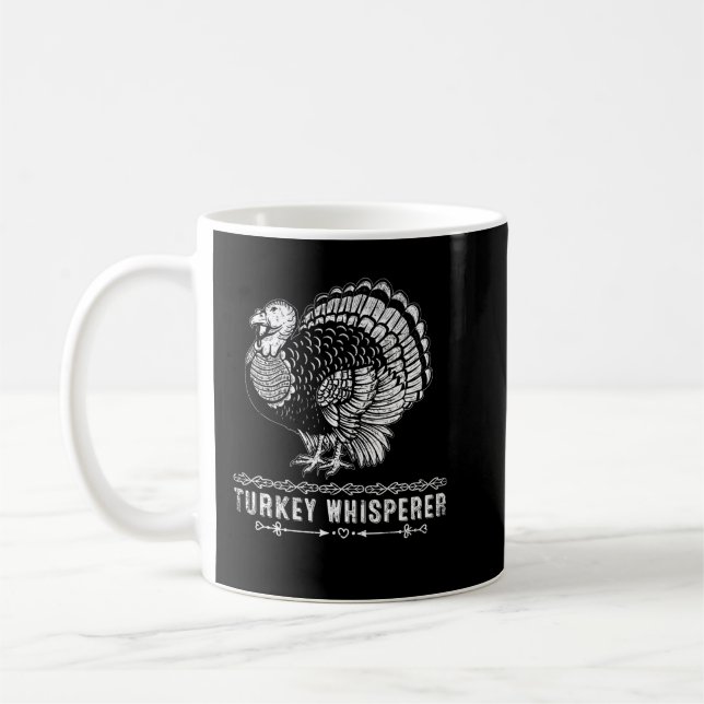 Mug Drôle Turquie Chasse Cadeau Turquie Whisperer (Gauche)