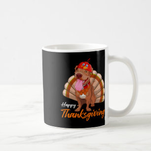 Mug Drôle Turquie Pitbull Chien Maple Leaf Vibes d'aut