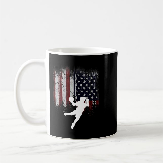Mug Drôle USA American Flag Dodgeball (Gauche)