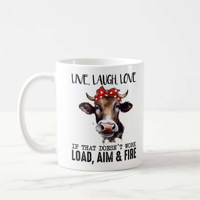 Mug Drôle Vache Dit (Gauche)
