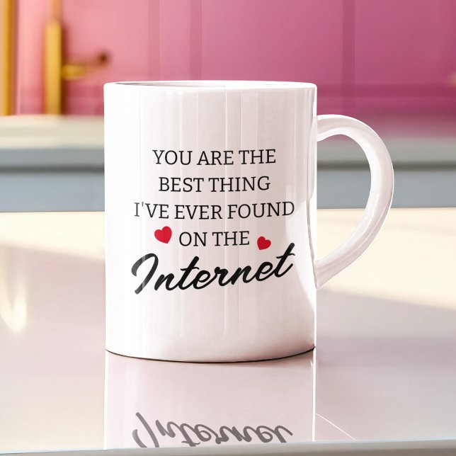 Mug Drôle Valentines de Rencontres en ligne (Créateur téléchargé)