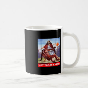 Mug Drôle Vintage Jésus Vs Satan Sketll - Pas aujourd'