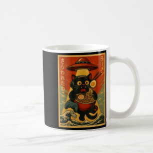Mug Drôle Vintage Jeux Chat Joueur Ramen Ufo Japonais