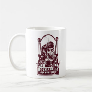 Mug Drôle Vintage Rockabilly Skeleton