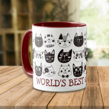 Drôle Visages World's Best Cat Mom
