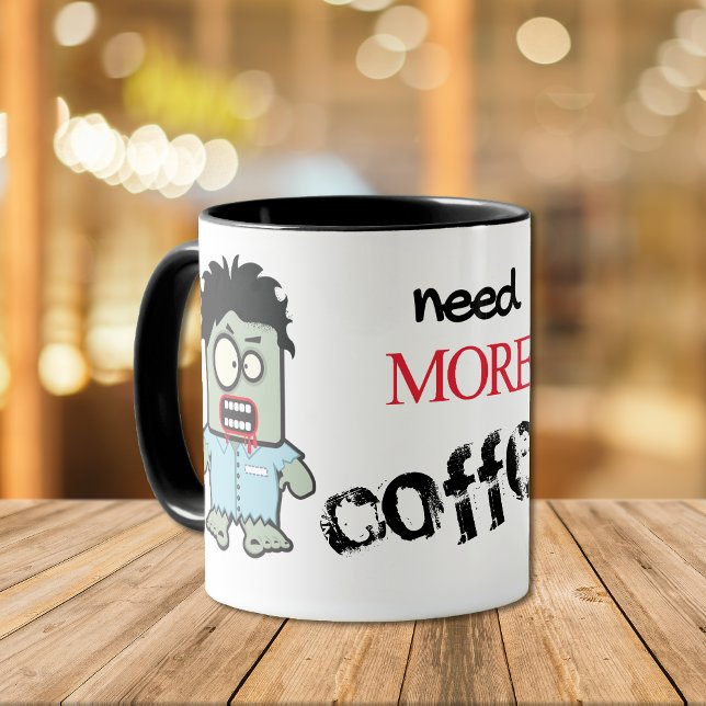Mug Drôle Zombie café (Créateur téléchargé)