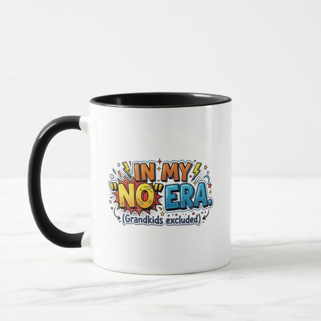 Mug Drôles de Grands-Parents Dans Mon Aucune Ère Petit (Gauche)
