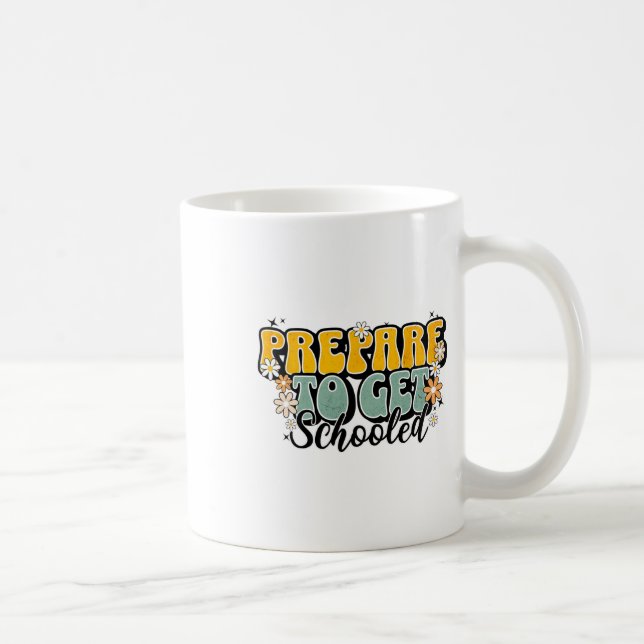 Mug Drôles de professeurs de rentrée scolaire se prépa (Droite)