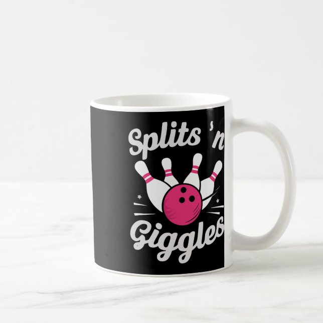Mug Drôles de splits N Rires Bowling Quilleur Bowling  (Droite)