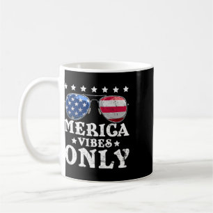 Mug Drôles de vibrations Merica Drapeau américain Sung