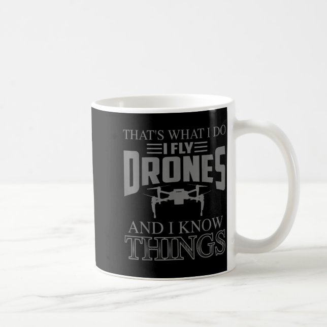 Mug Drone drôle d'art pour hommes femmes garçons cours (Droite)
