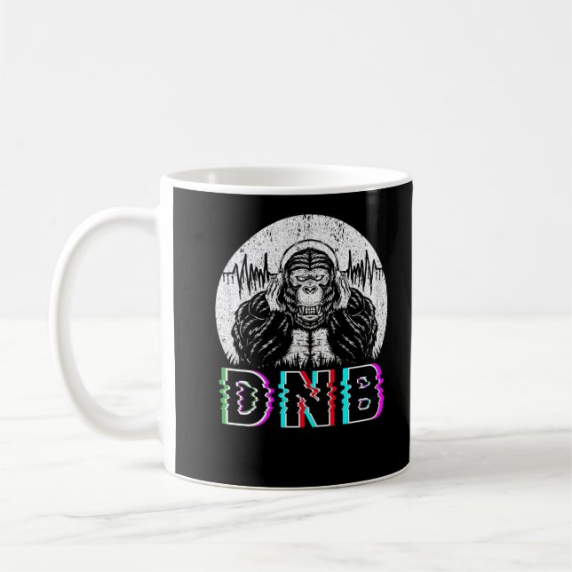 Mug Drum et basse électronique Gorilla Vaporwave Music (Gauche)