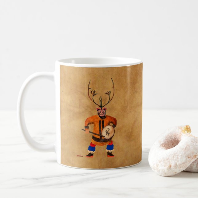 Mug Drumming Shaman (Avec donut)