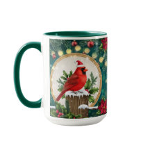 Mug du Cardinal de Noël | Oiseau Rouge Café de Fêt