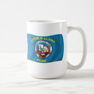 Mug du drapeau de Coeur d'Alene
