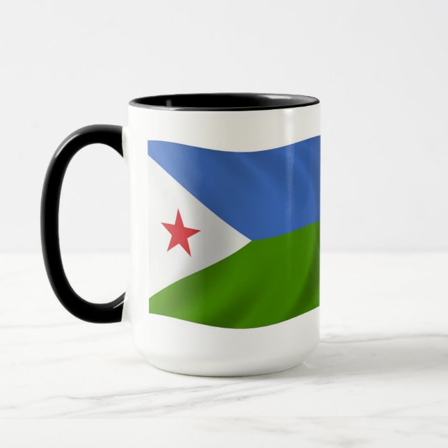 Mug du drapeau de Djibouti (Gauche)