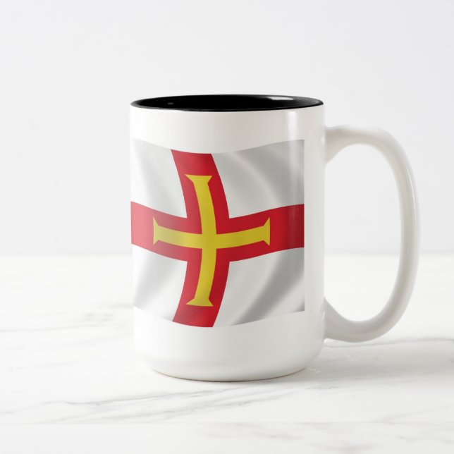 Mug du drapeau de Guernesey (Droit)