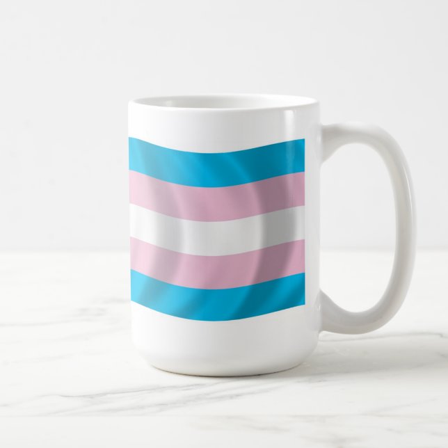 Mug du drapeau de la fierté transgenre (Droite)