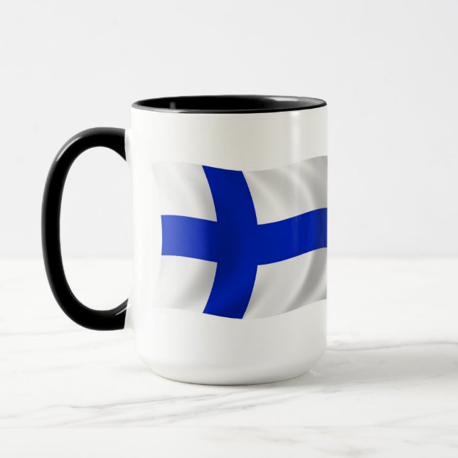 Mug du drapeau de la Finlande (Gauche)