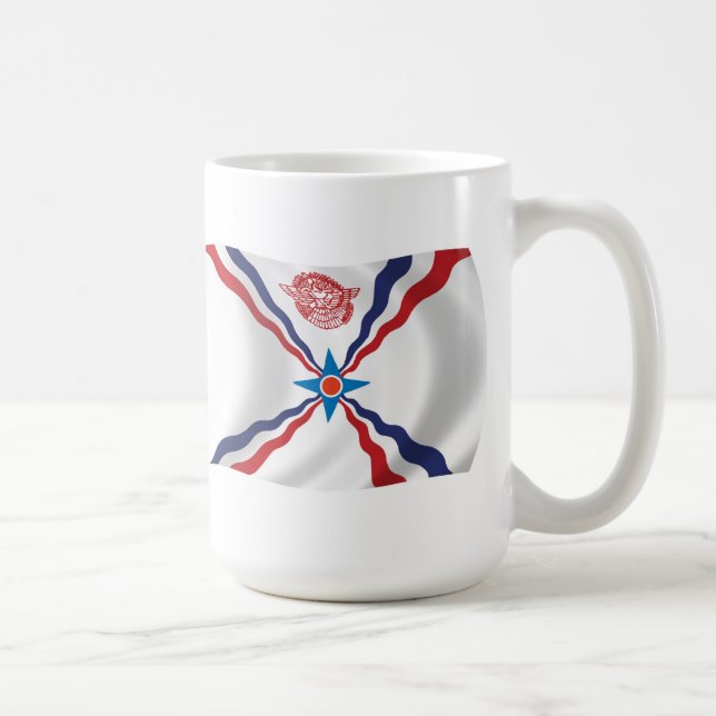 Mug du drapeau de la nation assyrienne (Droite)