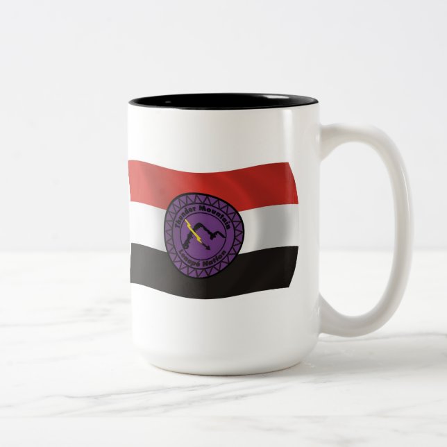 Mug du drapeau de la nation Lenape de Thunder Moun (Droit)