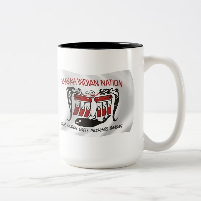 Mug du drapeau de la tribu Makah (Droit)