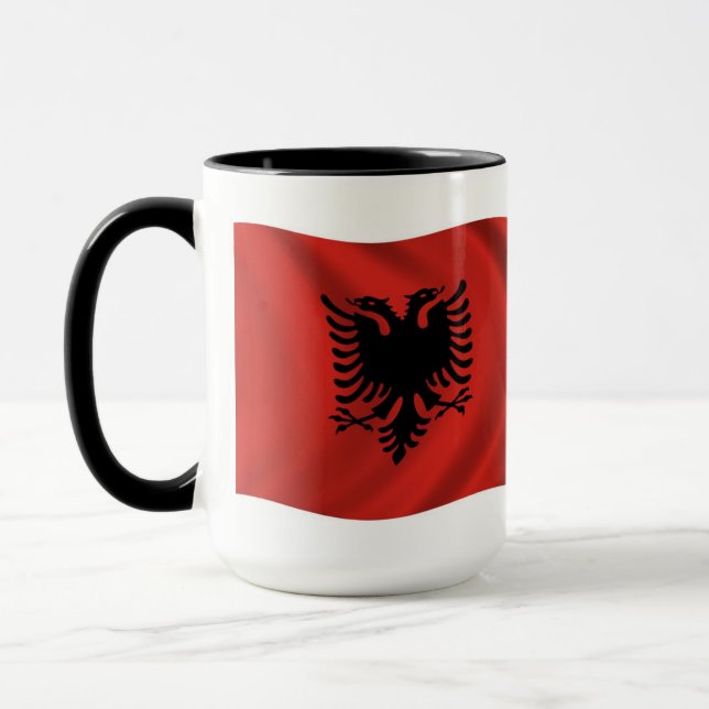Mug du drapeau de l'Albanie (Gauche)