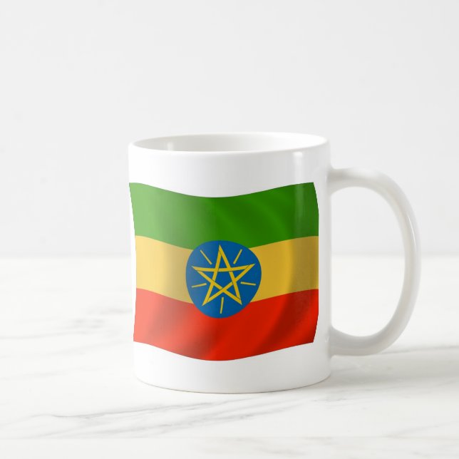 Mug du drapeau de l'Éthiopie (Droite)