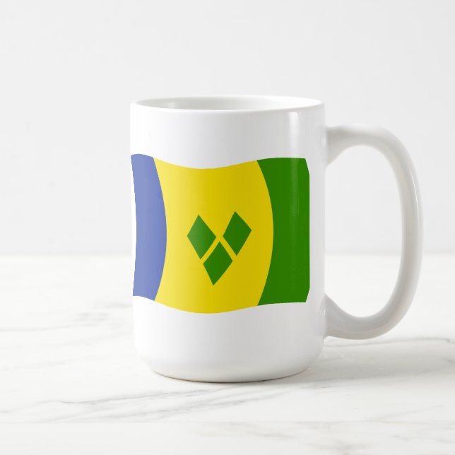 Mug du drapeau de Saint-Vincent Grenadines (Droite)