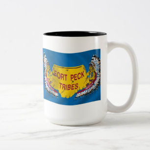 Mug du drapeau des Assiniboines de Fort Peck