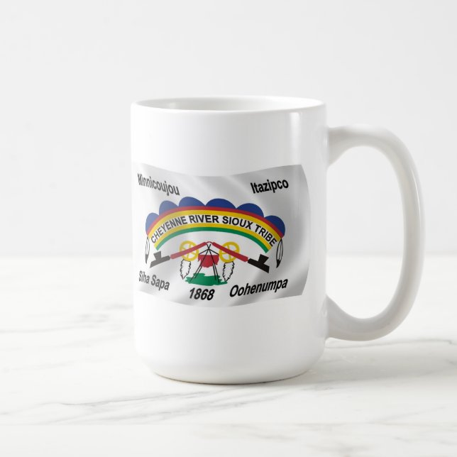 Mug du drapeau des Sioux de la rivière Cheyenne (Droite)