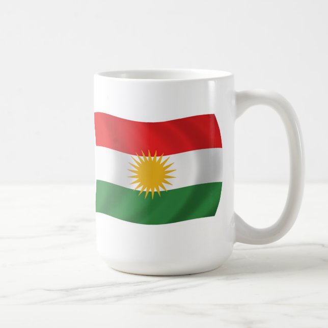 Mug du drapeau du Kurdistan (Droite)