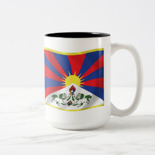 Mug du drapeau du Tibet