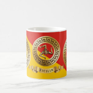 Mug du drapeau sicilien